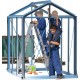 Gewächshaus Piccolo 3,56m² aus lackiertem Aluminium und 4mm Sicherheitsglas – ACD