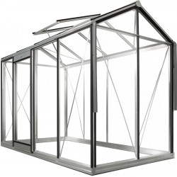 Gewächshaus Piccolo 4,74 m² aus Aluminium und 4mm Sicherheitsglas – ACD