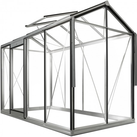 Gewächshaus Piccolo 4,74 m² aus Aluminium und 4mm Sicherheitsglas – ACD