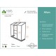 Anlehngewächshaus 0,9m² aus Aluminium und Blankglas Altan 2 - Halls