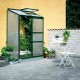 Anlehngewächshaus 0,9m² grün aus Aluminium und 4mm Polycarbonat Altan 2 Halls