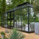 Gewächshaus Grand Oase 18,8m² anthrazit Aluminium und 3mm Sicherheitsglas - Juliana