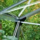 Gewächshaus für Mauerfundament Grand Oase 18,8m² anthrazit Aluminium und 3mm Sicherheitsglas - Juliana