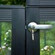 Gewächshaus für Mauerfundament Grand Oase 18,8m² anthrazit Aluminium und 3mm Sicherheitsglas - Juliana
