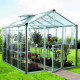 Gewächshaus Zeus 8100 aus Aluminium, 3mm Sicherheitsglas und 10mm Polycarbonatplatten - Vitavia