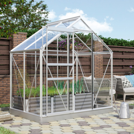 Gewächshaus Venus 2,5m² aus Aluminium und 3mm Sicherheitsglas - Vitavia