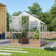 Gewächshaus Venus 3,8m² aus Aluminium und 3mm Sicherheitsglas - Vitavia