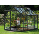 Gewächshaus Venus 5,0m² schwarz aus Aluminium und 3mm Sicherheitsglas - Vitavia