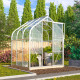 Gewächshaus Orion 3,8m² aus Aluminium und 3mm Sicherheitsglas - Vitavia