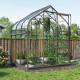 Gewächshaus Orion 3,8m² schwarz aus Aluminium und 3mm Sicherheitsglas - Vitavia