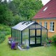 Gewächshaus 10,9 m² Anthrazit, Doppelstegplatten aus Polycarbonat 10mm Premium – Juliana